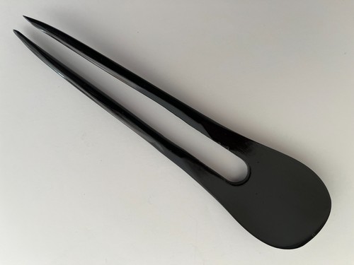 Nuovo bastone per capelli con conchiglia legno a forma di U ornamento per capelli giapponese made in Japan - Foto 4 di 10