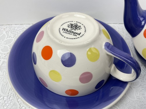 Whittard Of Chelsea Tea For One handbemalt mehrfarbige Flecken unbenutzter Zustand - Bild 5 von 9