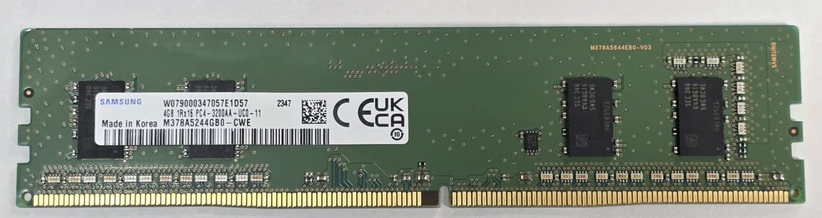 Samsung DDR4 SDRAM 4 GB Capacity per Module Memory (RAM) for sale