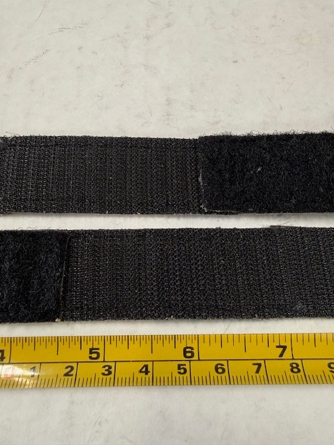 NOS Riedell RS-1000 black roller skate replacement leather hook & loop straps