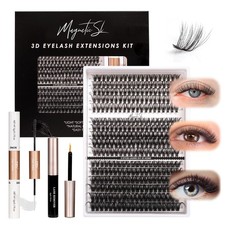 DIY Lash Extensions Kit 320pcs Individual Lashes Clusters 40D 50D 100D Eyelas...