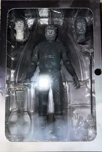 Neca Authentic Ultimate Wolf Man Lon Chaney Black & White Universal Monsters - Picture 2 of 2