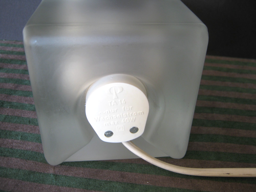 Lampe Space Age PEILL & PUTZLER Tischlampe T14 Mattglas Ice Cube 70er J. Vintage - Bild 6 von 8