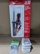 K S - 212 - 12 V Soldering Iron - Also Includes: 16 Pcks Of Solder - NOS