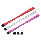 3 szt. rysików do ekranów dotykowych wąski uniwersalny rysik czerwony / srebrny / fioletowy