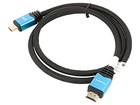 CA-HDMI-20CU-0010-BL Kabel HDMI Stecker,beiderseitig Textil 1m schwarz HDMI 2.0