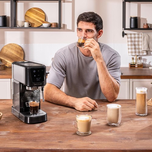 Macchina Caffè Cecotec Power Espresso 20 Touch 1350W 20 Bar Lancia Vapore - Imagen 9 de 9