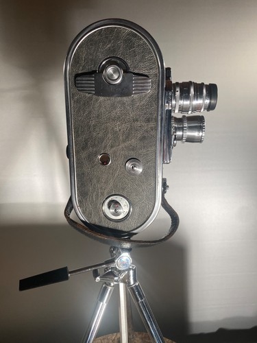 VINTAGE KEYSTONE Model A12 16 Millimeter Movie CAMERA LENSES CASE TRIPOD - Picture 4 of 13
