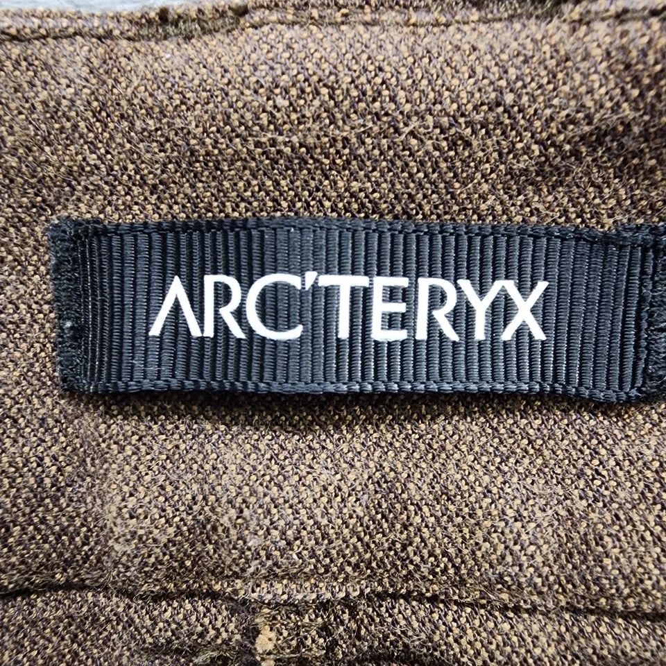 Falda Arc’teryx Reia para mujer 14 marrón mezcla de lana ajuste mini abertura frontal forrada Foto 4 de 4