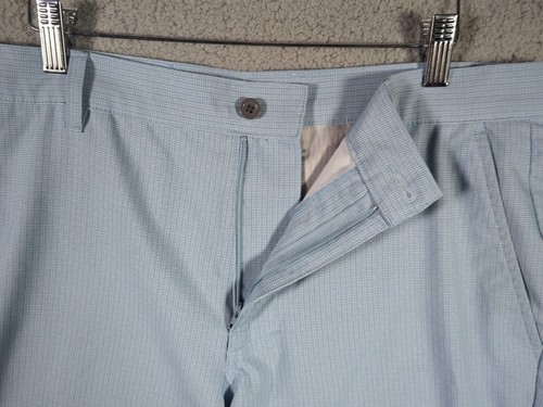 Jack Nicklaus Stretch Golfshorts Herren Größe 34 hellblau vorne flach mit Taschen - Bild 6 von 16