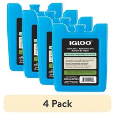 4 pack Small Igloo Reusable Ice Pack for Lunch Boxes & Coolers ( FREE SHIPPING )