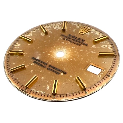 Originale Rolex Oyster Datejust 36 mm quadrante vintage oro champagne 1601 1603 - Foto 3 di 4