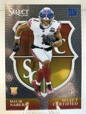 2024 Panini Select Malik Nabers RC Select Certified Silver Rookie Insert SP #6