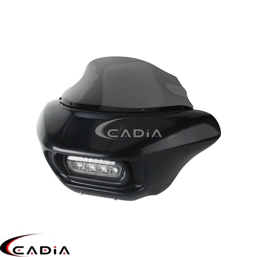 Carenado de faros LED parabrisas para Harley Street Bob FXBB FXBBS Low Rider FXLR - Imagen 64 de 67