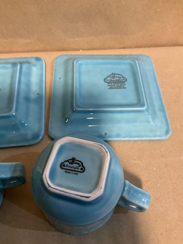 Tiffany Boutique REGARO Turquesa Juego de Taza y Platillo Floral Espresso Japón Sin Caja - Imagen 9 de 11