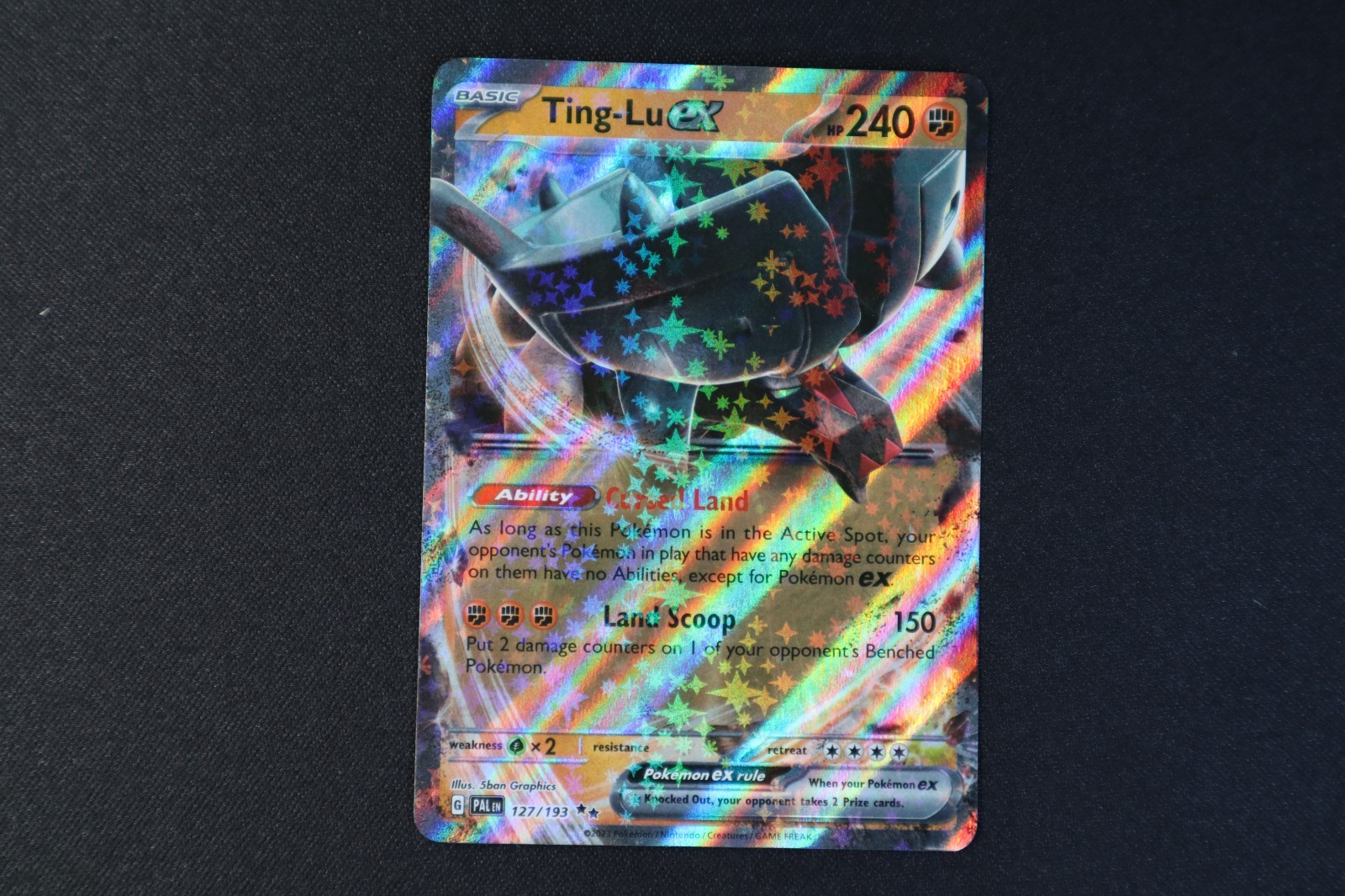 Ting Lu ex 127/193 Holo Pokemon TCG Card Scarlet Violet Paldea Evolved NEAR MINT