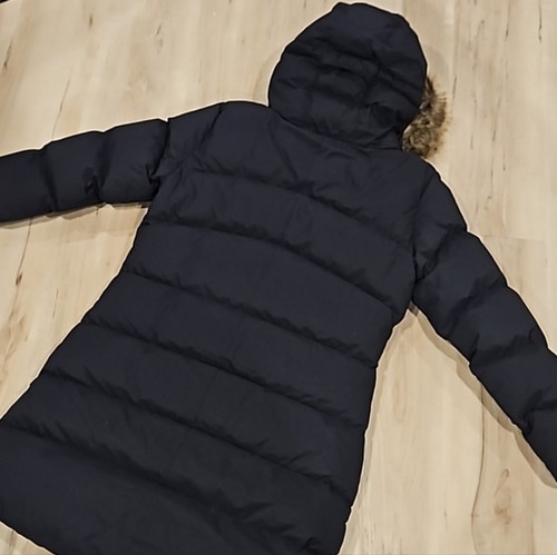 NEW! PRANA Black Kromata Long Puffer Jacket Coat Fur Hood Medium. - Picture 5 of 8