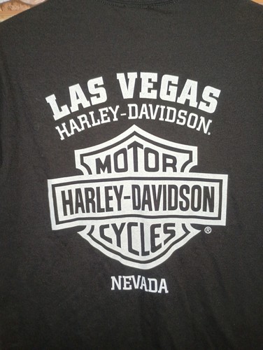 Harley-Davidson Las Vegas Motorcycle T-Shirt NEW Men's Size Small Classic Logo  - Picture 16 of 17