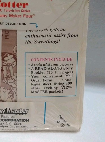Welcome Back Kotter 1977 GAF View-Master Packet J-19 sellado de fábrica - Imagen 3 de 4