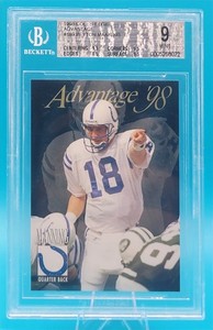 1998 Collector's Edge Advantage - Peyton Manning #189 (RC) BGS 9