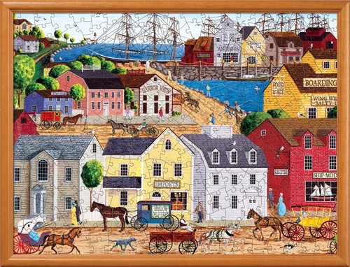300 Piece EZ Grip Jigsaw Puzzle Home Port 18x24 - Picture 4 of 9
