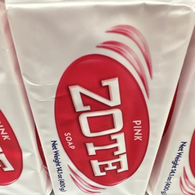 Zote Pink Soap Bar Handwash Delicates Manual Use 14.1 oz (400 g)