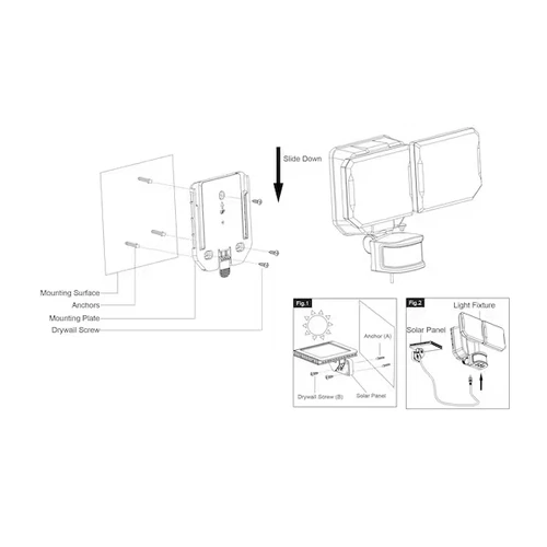 Dualux Vaxcel Lighting T0722 Outdoor Security Double Light 10-1/4"W LED - White - Picture 10 of 15