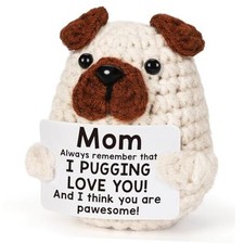 Mother Birthday Gifts for Mom  Mini Crochet Animals Puppy Dog for Mommy