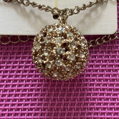 Kette Ohrringe SET Perlen Strass❤️ Kugel Goldfarben NEU OVP - Bild 3 von 5