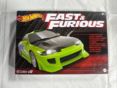 Hot Wheels Exclusive  Fast & Furious Cars - Pack of 10 Skyline Eclipse Porsche