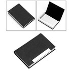  Portable Cardcase Edelstahl und PU Visitenkartenhalter Visitenkartenbox