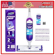 Swiffer PowerMop Multi Surface Floor Mop Cleaning Kit for Wood Tile and Vinyl