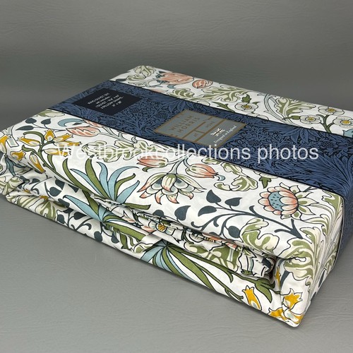 William Morris KING 3 Pc Duvet Cover & Sham Set - HYACINTH - MEADOW - Bild 3 von 6