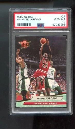 1992-93 Fleer Ultra #27 Michael Jordan PSA 10 Graded Basketball Card Bulls GEM