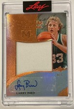 2026 Leaf Magnificence Larry Bird Auto Autograph Jersey Patch #d 4/5