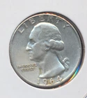1964-D Washington 90% Silver Quarter, Circulated/Ungraded, Nice