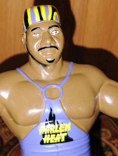 1994 WCW Harlem Heat BOOKER T Wrestling Action Figure WWE Vintage Purple Toy - Picture 8 of 8