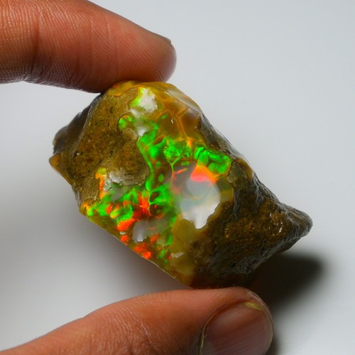 Large Opal Rough 112.25 Carat Natural Ethiopian Oil Opal Raw, Fire Opal Gemstone - Picture 5 of 13