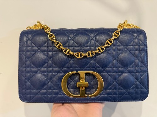Dior Caro Medium Bag Royal Blue BRAND NEW LIMITED EDITION - Picture 3 of 11