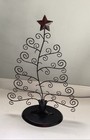Black Metal Ornament Tree / Jewelry Display Hanging 17” high