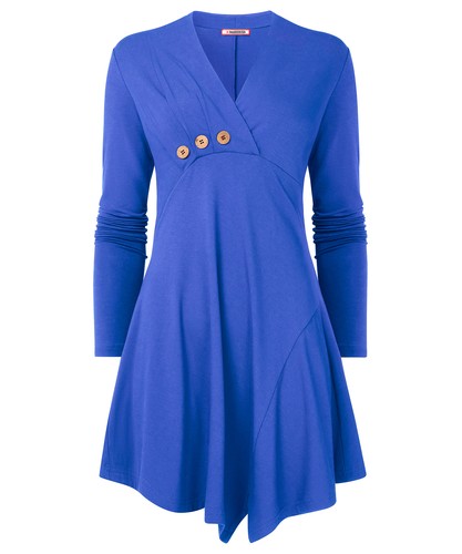 Joe Browns Women's Asymmetric Button Detail Jersey Tunic - Picture 2 of 5