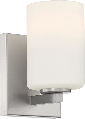 Access Lighting 62621LEDDLP Sienna 7" Tall LED Bathroom Sconce - Silver - Picture 11 of 12