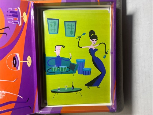 Vintage 2002 Shag Josh Agle unused box of (20) Greeting Cards w/ envelope (READ) - Picture 7 of 7