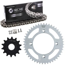 NICHE Sprocket Chain Set for Yamaha YZ65 14/47 Tooth 420 O-Ring Front Rear Kit