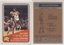 1972-73 Topps ABA All-Stars Julius Erving #255 Rookie RC HOF