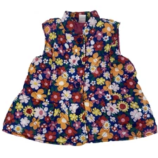 Baby Essentials Vest Toddler Girls 24 Mo Multicolor Floral Pink Lining Button