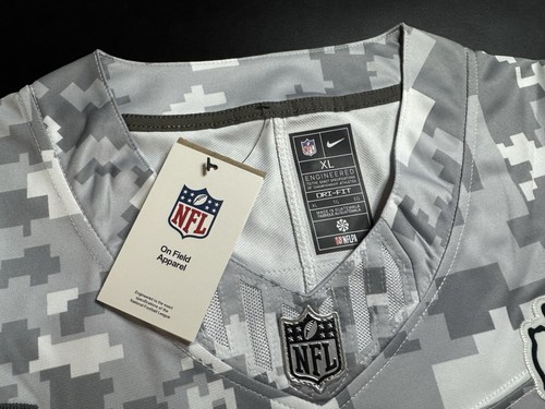 XL D. Thomas #58 Salute To Service Arctic Camo Jersey Chiefs Elite Quality - Imagen 2 de 10