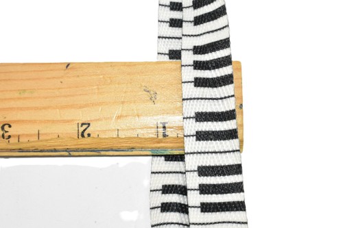 Premium 38" Black and White Music Piano Keys Rockabilly Punk Shoelaces-New! - Picture 5 of 5