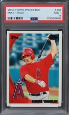 2010 Topps Pro Debut Mike Trout Future HOF ROOKIE RC #181 PSA 9 MINT