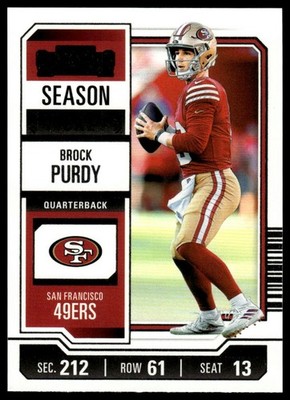 2023 Panini Contenders #86 Brock Purdy Season Ticket Retail